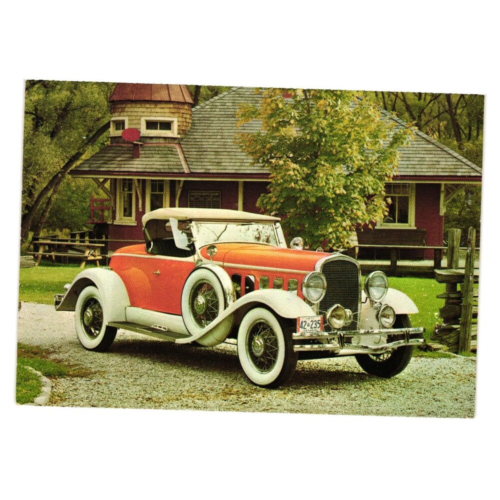 1931 Hudson Boat Tail Speedster Postcard Craven Foundation Classic Car Museum